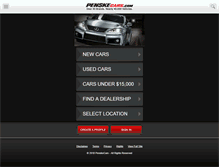 Tablet Screenshot of penskecars.com